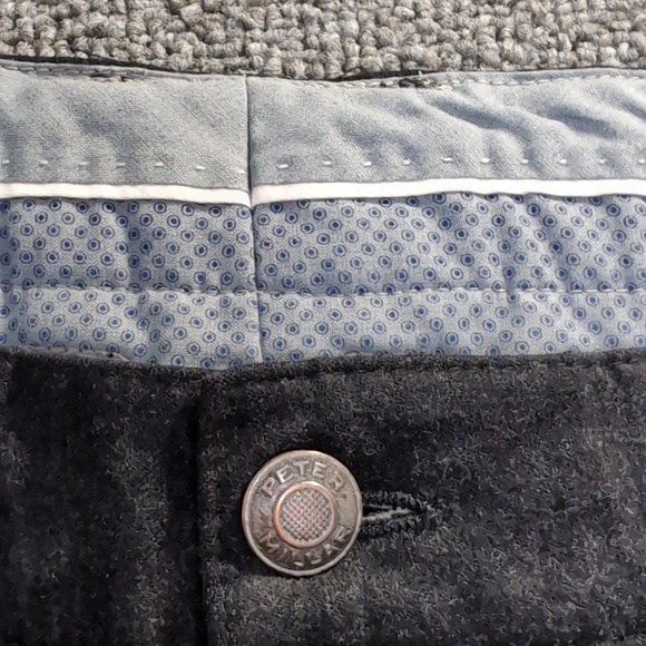 Peter Millar Alpine Flannel Wool Five-Pocket Pants Size 40x30 in Charcoal Gray - Picture 5 of 9